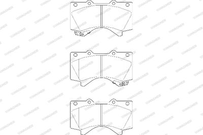 WBP24386A WAGNER Комплект тормозных колодок, дисковый тормоз