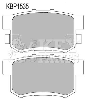 KBP1535 KEY PARTS Комплект тормозных колодок, дисковый тормоз