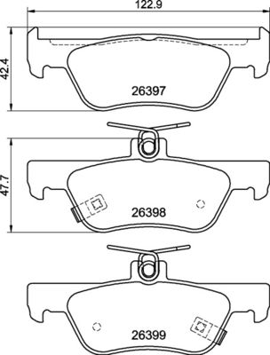 P28110 BREMBO Комплект тормозных колодок, дисковый тормоз