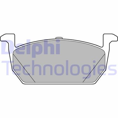 LP3287 DELPHI Комплект тормозных колодок, дисковый тормоз