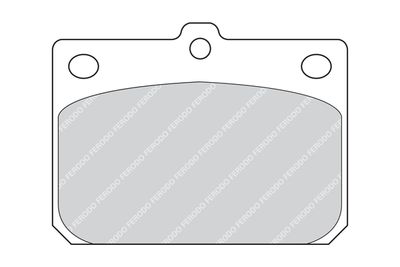 FDB85 FERODO Комплект тормозных колодок, дисковый тормоз