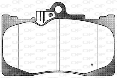 BPA118002 OPEN PARTS Комплект тормозных колодок, дисковый тормоз