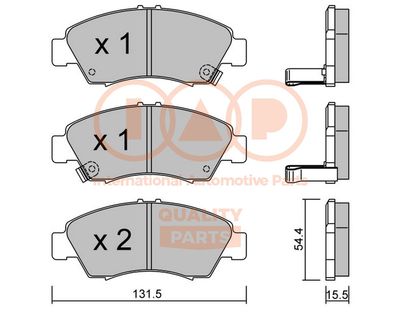 70406014P IAP QUALITY PARTS Комплект тормозных колодок, дисковый тормоз