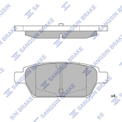 SP1476 Hi-Q Комплект тормозных колодок, дисковый тормоз