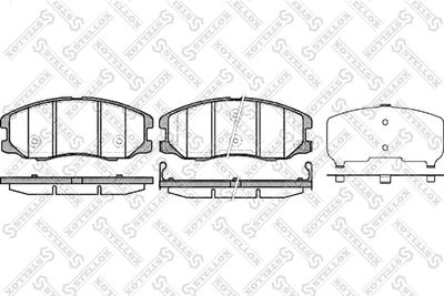 001094LSX STELLOX Комплект тормозных колодок, дисковый тормоз