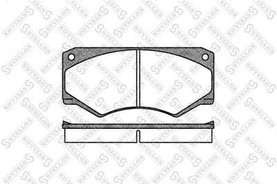 058000BSX STELLOX Комплект тормозных колодок, дисковый тормоз