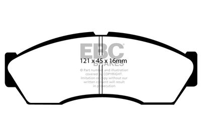 DP1964 EBC Brakes Комплект тормозных колодок, дисковый тормоз