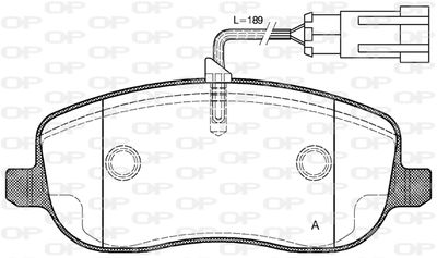 BPA087931 OPEN PARTS Комплект тормозных колодок, дисковый тормоз