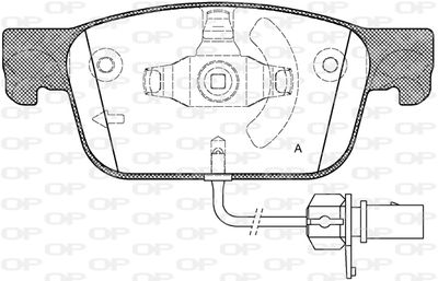 BPA169201 OPEN PARTS Комплект тормозных колодок, дисковый тормоз