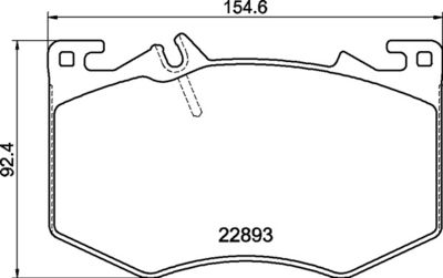 P50166 BREMBO Комплект тормозных колодок, дисковый тормоз