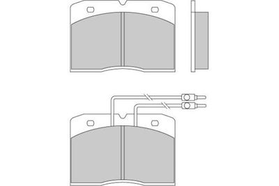 120275 E.T.F. Комплект тормозных колодок, дисковый тормоз