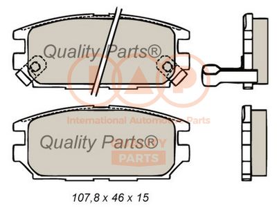 70412054 IAP QUALITY PARTS Комплект тормозных колодок, дисковый тормоз