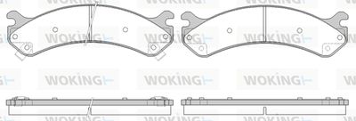 P656302 WOKING Комплект тормозных колодок, дисковый тормоз