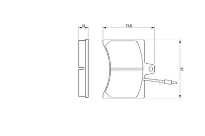 0986465941 BOSCH Комплект тормозных колодок, дисковый тормоз