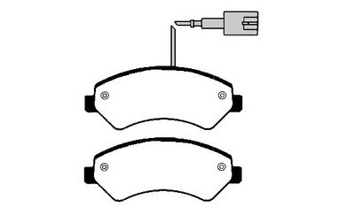 RA08860 RAICAM Комплект тормозных колодок, дисковый тормоз