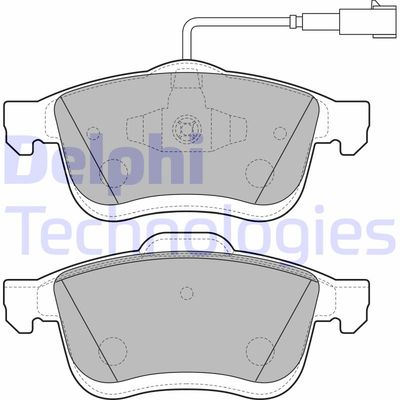 LP2168 DELPHI Комплект тормозных колодок, дисковый тормоз