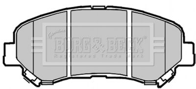 BBP2084 BORG & BECK Комплект тормозных колодок, дисковый тормоз