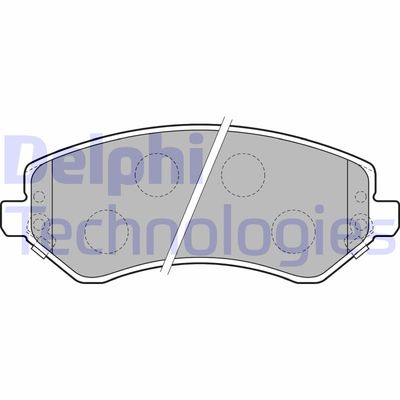 LP1773 DELPHI Комплект тормозных колодок, дисковый тормоз