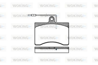 P190304 WOKING Комплект тормозных колодок, дисковый тормоз