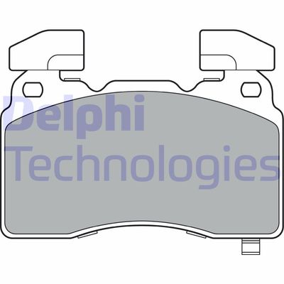 LP3366 DELPHI Комплект тормозных колодок, дисковый тормоз