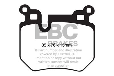 DP51996NDX EBC Brakes Комплект тормозных колодок, дисковый тормоз