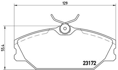 P68027 BREMBO Комплект тормозных колодок, дисковый тормоз