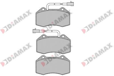 N09535 DIAMAX Комплект тормозных колодок, дисковый тормоз