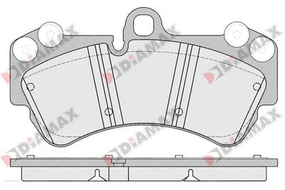N09188 DIAMAX Комплект тормозных колодок, дисковый тормоз
