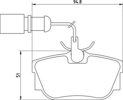 363710205135 MAGNETI MARELLI Комплект тормозных колодок, дисковый тормоз