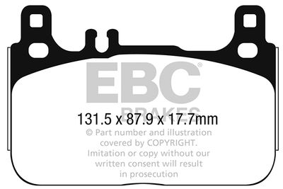 DP42284R EBC Brakes Комплект тормозных колодок, дисковый тормоз