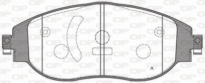 BPA147000 OPEN PARTS Комплект тормозных колодок, дисковый тормоз