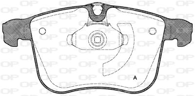 BPA105300 OPEN PARTS Комплект тормозных колодок, дисковый тормоз