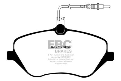 DP1550 EBC Brakes Комплект тормозных колодок, дисковый тормоз