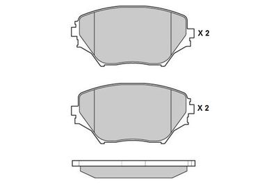 120993 E.T.F. Комплект тормозных колодок, дисковый тормоз
