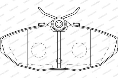 WBP24190A WAGNER Комплект тормозных колодок, дисковый тормоз