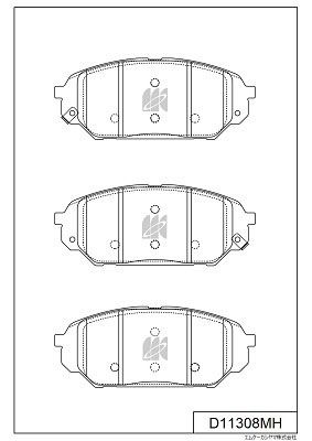 D11308MH MK Kashiyama Комплект тормозных колодок, дисковый тормоз