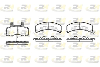 255202 ROADHOUSE Комплект тормозных колодок, дисковый тормоз