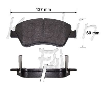 FK2286 KAISHIN Комплект тормозных колодок, дисковый тормоз