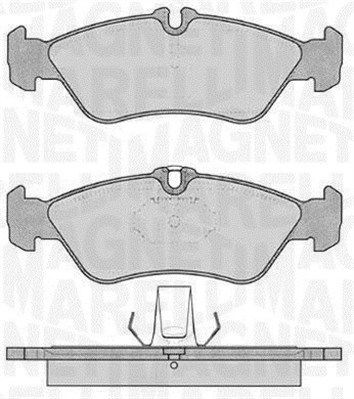 363916060505 MAGNETI MARELLI Комплект тормозных колодок, дисковый тормоз