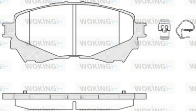 P1438304 WOKING Комплект тормозных колодок, дисковый тормоз