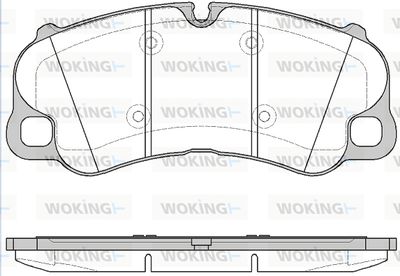 P1495310 WOKING Комплект тормозных колодок, дисковый тормоз