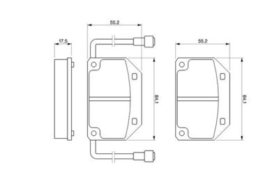 0986465733 BOSCH Комплект тормозных колодок, дисковый тормоз