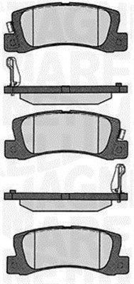 363916060492 MAGNETI MARELLI Комплект тормозных колодок, дисковый тормоз