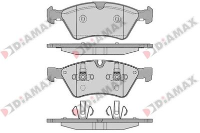 N09382 DIAMAX Комплект тормозных колодок, дисковый тормоз