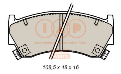 70413088 IAP QUALITY PARTS Комплект тормозных колодок, дисковый тормоз