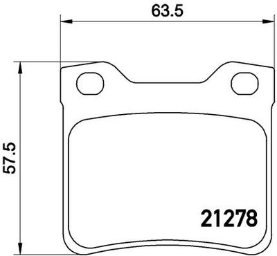 P61058 BREMBO Комплект тормозных колодок, дисковый тормоз