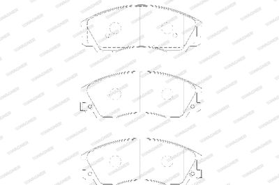 WBP24059A WAGNER Комплект тормозных колодок, дисковый тормоз