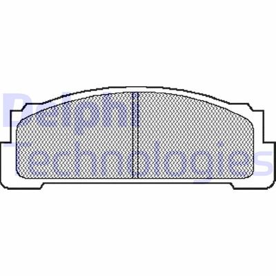 LP28 DELPHI Комплект тормозных колодок, дисковый тормоз