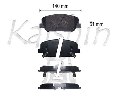 FK11305 KAISHIN Комплект тормозных колодок, дисковый тормоз