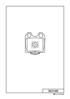 D2173M MK Kashiyama Комплект тормозных колодок, дисковый тормоз
